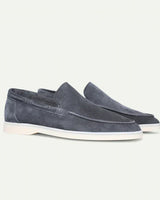 Herren Loafers | Klassische Slipper | Weiche Oberfläche mit samtiger Textur & Elegantes Design in Dunkelgrau