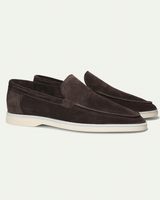 Herren Loafers | Klassische Slipper | Weiche Oberfläche mit samtiger Textur & Elegantes Design in Dunkelbraun