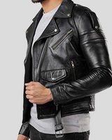CARTER - Elegante Premium Lederjacke für Herren in Schwarz