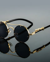 Pia | Auffallende Unisex-Sonnenbrille in Schwarz