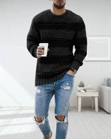 Carlo - Bequemer Pullover in Schwarz