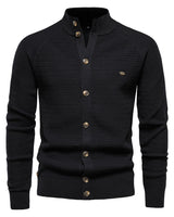 FELTON - Klassisch gestrickt strickjacke in Schwarz