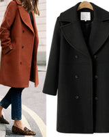 Oksi | Warme Wolljacke für Damen in Schwarz