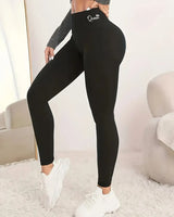Johanna | Kompressions-Leggings für Frauen mit hoher Taille in Schwarz