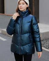 Julia - Moderne und bequeme Winterjacke in Blau
