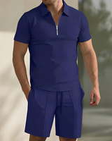 Giovanni – Modernes und Bequemes Herren-Set in Marineblau