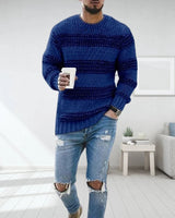 Carlo - Bequemer Pullover in Blau
