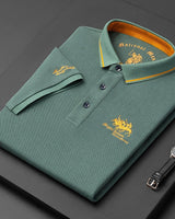 Domantas - Klassisches Polo T-Shirt in Grün