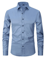 Felix™ - Knitterfreies Hemd in Blau