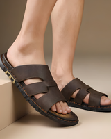 Richie - Modische Herren-Sommersandalen in Braun