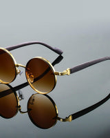 Aila | Premium Metall-Sonnenbrille mit Anti-Reflektion in Braun