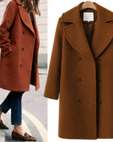 Oksi | Warme Wolljacke für Damen in Braun