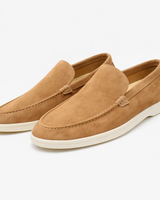 Lynor - Samtige Slipper in Braun