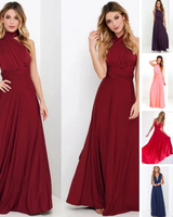 Kerensa | Elastisches Wickelkleid mit Riemen in Blau