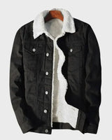Miti | Winter Denim Jacke in Schwarz