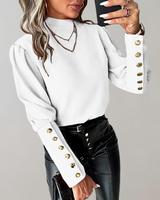 Trendy Damenbluse mit Spitze - Clara in Weiß