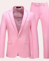 Pierre - Stilvolles 2-teiliges Set für Männer in Rosa
