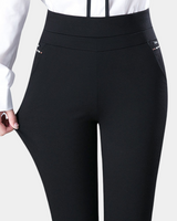 Stilvolle Stretch Damenhose - Elara in Schwarz