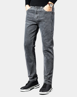 Herren Dunkelgrau Dünn Jeans in Dunkelgrau