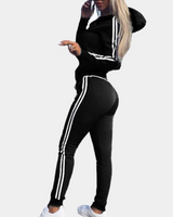 Trendy Damen Jogginganzug - Mila in Schwarz