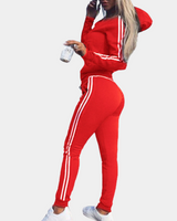 Trendy Damen Jogginganzug - Mila in Rot