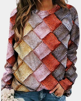 Stilvoller Bunter Damenpullover - Camilla in Rosa
