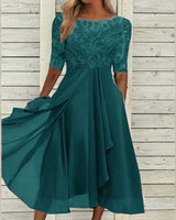 Rivanna | ELEGANTES SOMMERKLEID in Erdöl