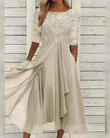 Rivanna | ELEGANTES SOMMERKLEID in Guld