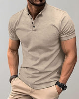 Leo - Elegantes Freizeit-Poloshirt in Khaki