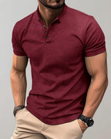 Leo - Elegantes Freizeit-Poloshirt in Rot