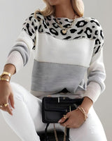 Cherry™ - Trendiger, schicker gemusterter Pullover in Grau
