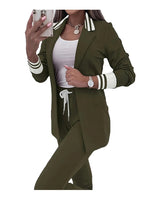 COZYSET Damen Entspanntes Zweiteiliges Outfit in Militärgrün