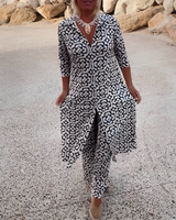 Loanna - Geometrische Eleganz Set in Weiß