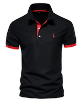 Geoff – Premium Polo Hemd in Schwarz