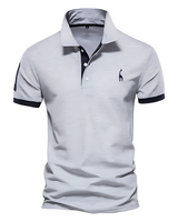 Geoff – Premium Polo Hemd in Grau