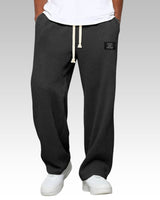 Androw – Bequeme Hose Mit Weitem Bein in Schwarz