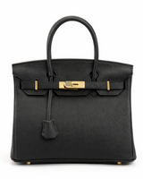 Jane – Premium-Handtasche aus echtem genarbtem Leder in Schwarz