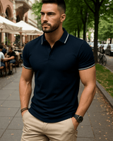 Kian - Modernes Poloshirt in Marineblau