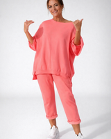 Nessa - federleichtes Loungewear-Set in Rosa