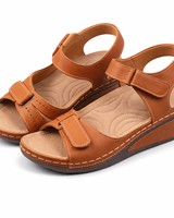Talynne - Gepolsterte Sandalen in Terra Braun