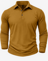 Loreno™ | Polo aus hochwertiger Baumwolle, frisch und bequem in Karamellbraun