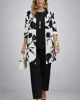 Etheline | Elegantes 3-teiliges Casual-Set in Schwarz