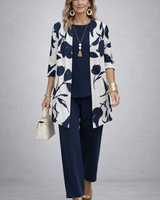 Evania | Elegantes 3-teiliges Casual-Set in Blau