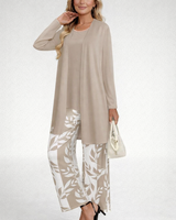 Petralyn - Dreiteiliges Soft-Touch-Layering-Set in Khaki