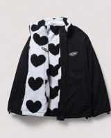 Gerina – Wendejacke Mit Herzmuster in Schwarz