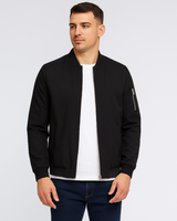 Minimalistische Herren-Bomberjacke - Ken in Schwarz