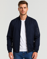 Minimalistische Herren-Bomberjacke - Ken in Dunkelblau