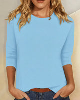 Stella – Klassisches Damen T-Shirt in Blau
