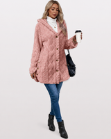 Malory - Warme Jacke Mit Kapuze in Rosa