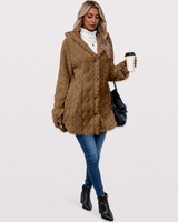 Malory - Warme Jacke Mit Kapuze in Khaki